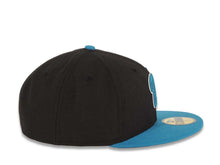 Load image into Gallery viewer, Washington Nationals New Era MLB 59FIFTY 5950 Fitted Cap Hat Black Crown Turquoise Visor Turquoise/White Logo
