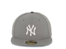 Load image into Gallery viewer, New York Yankees New Era MLB 59FIFTY 5950 Fitted Cap Hat Gray Crown Gray Visor White Logo