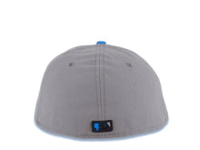 Load image into Gallery viewer, Cincinnati Reds New Era MlB 59FIFTY 5950 Fitted Cap Hat Gray Crown Cardinal Blue Visor Light Blue/Black Logo