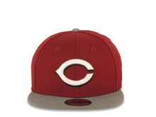 Load image into Gallery viewer, Cincinnati Reds New Era 59FIFTY 5950 Fitted Cap Hat Cardinal Crown Gray Visor White/Black Logo