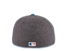 Load image into Gallery viewer, Cincinnati Reds New Era MLB 59FIFTY 5950 Fitted Cap Hat Dark Gray Melton Crown Magenta Visor Dark Gray/White Logo Blue UV