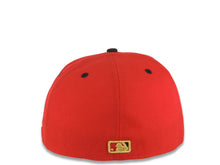 Load image into Gallery viewer, San Francisco Giants New Era MLB 59FIFTY 5950 Fitted Cap Hat Red Crown Black Visor Metallic Gold/Black Logo