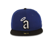 Load image into Gallery viewer, Los Angeles Anaheim Angels New Era MLB 59FIFTY 5950 Fitted Cap Hat Royal Blue Crown Black Visor White/Black Halo Logo