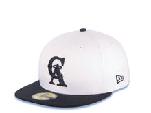Load image into Gallery viewer, California Anaheim Angels New Era MLB 59FIFTY 5950 Fitted Cap Hat White Crown Black Visor Black/White Logo