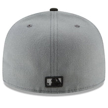 Load image into Gallery viewer, Boston Red Sox New Era 59FIFTY 5950 Fitted Cap Hat Gray Crown Black Visor Black/White Logo Gray UV