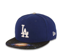 Load image into Gallery viewer, Los Angeles Dodgers New Era MLB 59FIFTY 5950 Fitted Cap Hat Royal Blue Crown Galaxy Visor Team Color Logo
