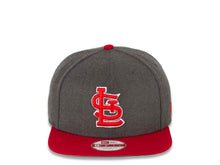 Load image into Gallery viewer, St. Louis Cardinals New Era MLB 9FIFTY 950 Snapback Cap Hat Heather Dark Gray Crown Red Visor Red/White Logo