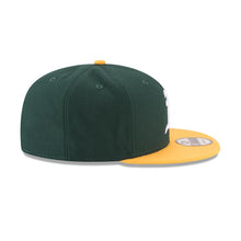Load image into Gallery viewer, Oakland Athletics New Era MLB 9FIFTY 950 Snapback Cap Hat Green Crown Yellow Visor White Logo