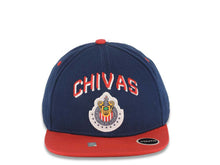 Load image into Gallery viewer, (Youth) Chivas De Guadalajara Liga MX 59FIFTY 5950 Kid Fitted Cap Hat Navy Blue Crown Red Visor Team Color Logo