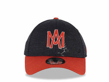 Load image into Gallery viewer, Aguilas de Mexicali New Era 39THIRTY 3930 Flexfit Cap Hat Navy Crown Red Visor Red/White Logo Peek