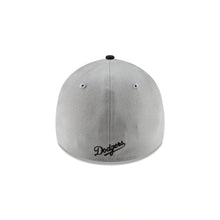 Load image into Gallery viewer, Los Angeles Dodgers New Era MLB 39THIRTY 3930 Flexfit Cap Hat Gray Crown Black Visor Black/White Logo