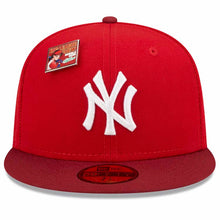 Load image into Gallery viewer, New York Yankees New Era MLB 59FIFTY 5950 Fitted Cap Hat Red Crown Cardinal Visor White Logo Green UV (Big League Chew)