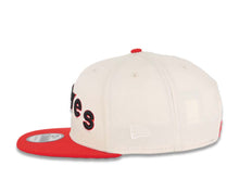 Load image into Gallery viewer, (Youth) San Diego Padres New Era MLB 9FIFTY 950 Kid Snapback Cap Hat Cream Crown Red Visor Black/Red Text/Script Logo 40th Anniversary Side Patch