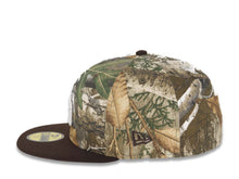 Load image into Gallery viewer, San Diego Padres New Era MLB 59FIFTY 5950 Fitted Cap Hat Real Tree Edge Camo Crown Dark Brown Visor White Logo Jackie Robinson 50th Anniversary Side