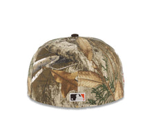Load image into Gallery viewer, San Diego Padres New Era MLB 59FIFTY 5950 Fitted Cap Hat Real Tree Edge Camo Crown Dark Brown Visor White Logo Jackie Robinson 50th Anniversary Side