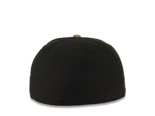 Load image into Gallery viewer, San Diego Padres New Era MLB 59FIFTY 5950 Fitted Cap Hat Black Crown Real Tree Edge Camo Visor White/Orange P Logo MLB Batterman Batty Side Patch