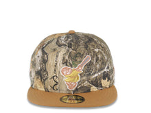Load image into Gallery viewer, San Diego Padres New Era MLB 59FIFTY 5950 Fitted Cap Hat Real Tree Edge Crown Bronze Visor Metallic Gold Friar Logo Petco Park Side Patch