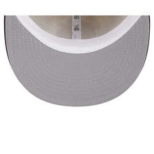 Load image into Gallery viewer, San Diego Padres New Era MLB 59FIFTY 5950 Fitted Cap Hat Vegas Gold Crown Brown Visor Yellow Logo Stadium Side Patch (Illusion)