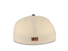 Load image into Gallery viewer, Cleveland Indians New Era MLB 59FIFTY 5950 Fitted Cap Hat Cream Crown Black Visor Metallic Brown/Red Logo Gray UV 2019 All-Star Game Side Patch