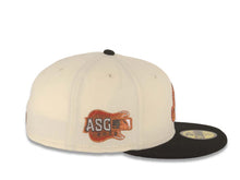 Load image into Gallery viewer, Cleveland Indians New Era MLB 59FIFTY 5950 Fitted Cap Hat Cream Crown Black Visor Metallic Brown/Red Logo Gray UV 2019 All-Star Game Side Patch