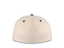 Load image into Gallery viewer, San Diego Padres New Era MLB 59FIFTY 5950 Fitted Cap Hat Cream Crown Black Visor White/Black Logo MLB Batterman Batty Side Patch Green UV