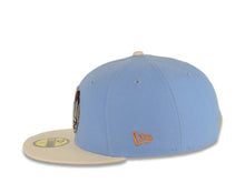 Load image into Gallery viewer, Houston Astros New Era MLB x MiLB 59FIFTY 5950 Fitted Cap Hat Sky Blue Crown Stone Visor Metallic Blue/Red/Orange Logo Faywood Woodpecker Side Patch