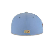 Load image into Gallery viewer, Houston Astros New Era MLB x MiLB 59FIFTY 5950 Fitted Cap Hat Sky Blue Crown Stone Visor Metallic Blue/Red/Orange Logo Faywood Woodpecker Side Patch