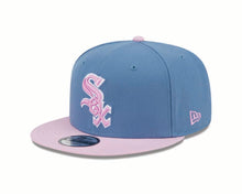 Load image into Gallery viewer, Chicago White Sox New Era MLB 9FIFTY 950 Snapback Cap Hat Dark Sky Blue Crown Pink Visor Pink/White Logo (2-Tone Color Pack)