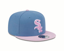 Load image into Gallery viewer, Chicago White Sox New Era MLB 9FIFTY 950 Snapback Cap Hat Dark Sky Blue Crown Pink Visor Pink/White Logo (2-Tone Color Pack)