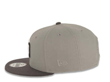 Load image into Gallery viewer, San Diego Padres New Era MLB 9FIFTY 950 Snapback Cap Hat Gray Crown Dark Gray Visor White/Black Logo 40th Anniversary Side Patch Gray UV