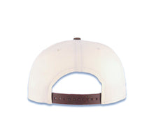 Load image into Gallery viewer, San Diego Padres New Era MLB 9FIFTY 950 Snapback Cap Hat Cream Crown Brown Visor Yellow/Orange Logo Stadium Side Patch Green UV