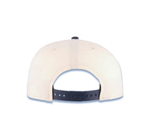 Load image into Gallery viewer, San Diego Padres New Era MLB 9FIFTY 950 Snapback Cap Hat Cream Crown Navy Blue Visor Navy Blue/Metallic Gold Script P Logo 40th Anniversary Side Patch