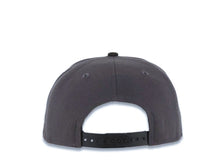 Load image into Gallery viewer, Mexico New Era 9FIFTY 950 Snapback Cap Hat Dark Gray Crown Black Visor Team Color Logo Mexico Flag Side Patch Gray UV