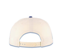 Load image into Gallery viewer, Mexico New Era 9FIFTY 950 Snapback Cap Hat Cream Crown Royal Blue Visor Sky Blue/Royal/Metallic Gold Logo Mexico Flag Side Patch Sky Blue UV