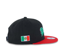 Load image into Gallery viewer, (Youth) Los Angeles Dodgers New Era MLB 9FIFTY 950 Kid Snapback Cap Hat Black Crown Red Visor Green/White/Red Script/Text Logo Mexico Flag Side Patch