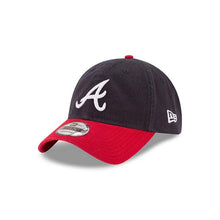 Load image into Gallery viewer, Atlanta Braves New Era MLB 9TWENTY 920 Adjustable Cap Hat Navy Blue Crown Red Visor White Logo