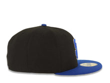 Load image into Gallery viewer, (Youth) San Diego Padres New Era MLB 59FIFTY 5950 Kid Fitted Cap Hat Black Crown Royal Blue Visor Royal Blue/White Logo