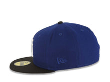 Load image into Gallery viewer, Los Angeles Dodgers New Era MLB 59FIFTY 5950 Fitted Cap Hat Royal Blue Crown Black Visor White Upside Down Logo Gray UV