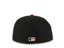 Load image into Gallery viewer, Los Angeles Dodgers New Era MLB 59FIFTY 5950 Fitted Cap Hat Black Crown Red Visor White Upside Down Logo Gray UV