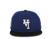 Load image into Gallery viewer, Los Angeles Dodgers New Era MLB 9FIFTY 950 Snapback Cap Hat Royal Blue Crown Black Visor White Upside Down Logo 60th Anniversary Side Patch Gray UV