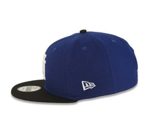 Load image into Gallery viewer, Los Angeles Dodgers New Era MLB 9FIFTY 950 Snapback Cap Hat Royal Blue Crown Black Visor White Upside Down Logo 60th Anniversary Side Patch Gray UV