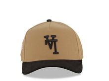 Load image into Gallery viewer, (Corduroy Visor) Los Angeles Dodgers New Era MLB 9FORTY 940 Adjustable A-Frame Cap Hat Khaki Crown Black Visor Black Upside Down Logo 1988 Patch