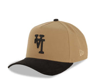 Load image into Gallery viewer, (Corduroy Visor) Los Angeles Dodgers New Era MLB 9FORTY 940 Adjustable A-Frame Cap Hat Khaki Crown Black Visor Black Upside Down Logo 1988 Patch