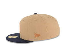 Load image into Gallery viewer, San Diego Padres New Era MLB 59FIFTY 5950 Fitted Cap Hat Khaki Crown Navy Blue Visor Cream/Metallic Brown Logo 2016 All-Star Game Side Patch Gray UV