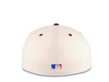 Load image into Gallery viewer, San Diego Padres New Era MLB 59FIFTY 5950 Fitted Cap Hat Cream Crown Black Visor Black/White Logo Baseball Club Green UV