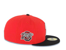 Load image into Gallery viewer, San Diego Padres New Era MLB 59FIFTY 5950 Fitted Cap Hat Red Crown Black Visor Glow White/Black Logo 1998 World Series Side Patch Gray UV