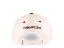 Load image into Gallery viewer, Inter Miami Mitchell & Ness Adjustable Snapback Cap Hat Cream Crown Black Visor Black/Pink Logo (Tail Sweep)