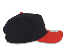 Load image into Gallery viewer, Atlanta Braves New Era MLB 9FORTY 940 Adjustable A-Frame Cap Hat Navy Blue Crown Red Visor White Logo Gray UV