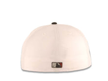 Load image into Gallery viewer, San Diego Padres New Era MLB 59FIFTY 5950 Fitted Cap Hat White Crown Black Visor Metallic Black/Red Script/Text Logo Petco Park 20 Years Side Patch