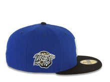 Load image into Gallery viewer, San Diego Padres New Era MLB 59FIFTY 5950 Fitted Cap Hat Royal Blue Crown Black Visor White/Sky Blue Logo 1998 World Series Side Patch Sky Blue UV